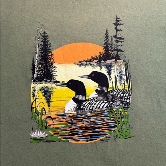 Vintage Loons Animal T-shirt Large - Picture 4 of 5